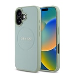 Apple iPhone 16 Plus Kılıf Guess Orjinal Lisanslı M-safe Şarj Özellikli 4G Şerit Tasarımlı Printed Kapak
