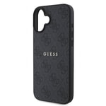 Apple iPhone 16 Plus Kılıf Guess Orjinal Lisanslı M-safe Şarj Özellikli 4G Desenli Yazı Logolu Kapak