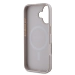 Apple iPhone 16 Plus Kılıf Guess Orjinal Lisanslı M-safe Şarj Özellikli 4G Desenli Yazı Logolu Peony Kapak