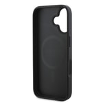 Apple iPhone 16 Plus Kılıf Guess Orjinal Lisanslı M-safe Şarj Özellikli PU Deri 4G Desenli Taşlı Üçgen Logolu Kapak
