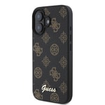 Apple iPhone 16 Plus Kılıf Guess Orjinal Lisanslı M-safe Şarj Özellikli Yazı Logolu Peony Kapak