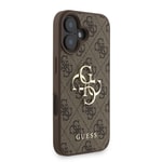 Apple iPhone 16 Plus Kılıf Guess Orjinal Lisanslı PU Deri Bilek Askı İpli Metal Büyük 4G ve Yazı Logolu Kapak