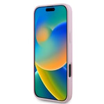Apple iPhone 16 Plus Kılıf Guess Orjinal Lisanslı M-safe Şarj Özellikli Yazı Logolu Grained Kapak