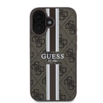 Apple iPhone 16 Plus Kılıf Guess Orjinal Lisanslı M-safe Şarj Özellikli 4G Şerit Tasarımlı Printed Kapak