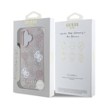 Apple iPhone 16 Plus Kılıf Guess Orjinal Lisanslı M-safe Şarj Özellikli 4G Desenli Yazı Logolu Peony Kapak