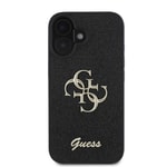 Apple iPhone 16 Plus Kılıf Guess Orjinal Lisanslı M-safe Şarj Özellikli Sıvılı Simli Çiçek Desenli Kapak