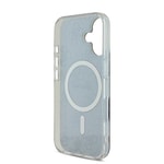 Apple iPhone 16 Plus Kılıf Guess Orjinal Lisanslı M-safe Şarj Özellikli Yazı Logolu 4G Desenli Kapak