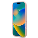 Apple iPhone 16 Plus Kılıf Guess Orjinal Lisanslı M-safe Şarj Özellikli PU 4G Desenli Metal Plaka Klasik Logolu Kapak