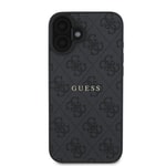 Apple iPhone 16 Plus Kılıf Guess Orjinal Lisanslı M-safe Şarj Özellikli 4G Desenli Yazı Logolu Kapak