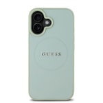 Apple iPhone 16 Plus Kılıf Guess Orjinal Lisanslı M-safe Şarj Özellikli Yazı Logolu Grained Kapak