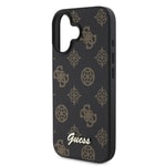 Apple iPhone 16 Plus Kılıf Guess Orjinal Lisanslı M-safe Şarj Özellikli Yazı Logolu Peony Kapak