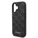 Apple iPhone 16 Plus Kılıf Karl Lagerfeld Orjinal Lisanslı M-safe Şarj Özellikli KL Yazılı Hot Stamp Kapak