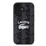 Apple iPhone 16 Plus Kılıf Lacoste Orjinal Lisanslı M-safe Şarj Özellikli Mono Vintage Logo Kapak