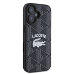 Apple iPhone 16 Plus Kılıf Lacoste Orjinal Lisanslı M-safe Şarj Özellikli Mono Vintage Logo Kapak