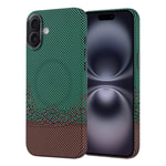 Apple iPhone 16 Plus Kılıf M-safe Şarj Özellikli Karbon Fiber Görünümlü Zore Nekst Kapak