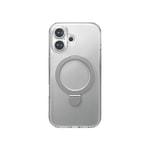 Apple iPhone 16 Plus Kılıf M-safe Şarj Özellikli Raptic Air Stand Serisi Buzlu Transparan Tasarımlı Standlı Kapak