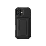 Apple iPhone 16 Plus Kılıf M-safe Şarj Özellikli Standlı Kartlıklı Set Amazinghing Glamour Luxe Serisi Kapak