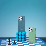 Apple iPhone 16 Plus Kılıf M-safe Şarj Özellikli Aramid Fiber Pitaka Ultra-Slim Classic Serisi Ocean Blue Kapak