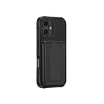 Apple iPhone 16 Plus Kılıf M-safe Şarj Özellikli Standlı Kartlıklı Set Amazinghing Glamour Luxe Serisi Kapak