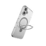 Apple iPhone 16 Plus Kılıf M-safe Şarj Özellikli Raptic Air Stand Serisi Buzlu Transparan Tasarımlı Standlı Kapak