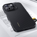 Apple iPhone 16 Plus Kılıf M-safe Şarj Özellikli Karbon Fiber Benks Montage ArmorAir Kevlar Kapak