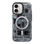 Apple iPhone 16 Plus Kılıf M-safe Şarj Özellikli Youngkit Technology Serisi Kapak