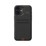 Apple iPhone 16 Plus Kılıf M-safe Şarj Özellikli Raptic Slim Wallet Serisi Deri Görünümlü Kartlıklı Standlı Kapak