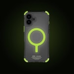 Apple iPhone 16 Plus Kılıf M-safe Şarj Özellikli Şeffaf Airbag Tasarımlı Skinarma Saido Nightglow Kapak