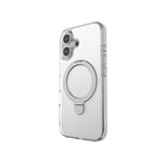 Apple iPhone 16 Plus Kılıf M-safe Şarj Özellikli Raptic Air Stand Serisi Buzlu Transparan Tasarımlı Standlı Kapak