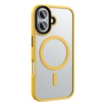 Apple iPhone 16 Plus Kılıf Mat Arka Yüzey Wireless Şarj Özellikli Zore Flet M-safe Kapak