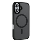 Apple iPhone 16 Plus Kılıf Mat Arka Yüzey Wireless Şarj Özellikli Zore Flet M-safe Kapak