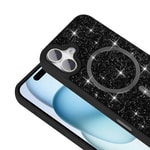 Apple iPhone 16 Plus Kılıf Pırlanta Tasarımlı M-safe Şarj Özellikli Zore Mozaik Silikon Kapak