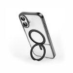 Apple iPhone 16 Plus Kılıf Wiwu MCC-201 iShield Ultra Serisi M-safe Şarj Özellikli Standlı Crystal Sert PC Kapak