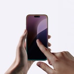 Apple iPhone 16 Pro Amazingthing Titan Privacy Parmak İzi Bırakmayan Temperli Cam Ekran Koruyucu