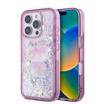 Apple iPhone 16 Pro Case Hello Kitty Original Licensed Liquid Silvery 50th Anniversary Party Cover