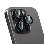Apple iPhone 16 Pro CaseWorld Alloy Serisi Oleofobik Anti Reflective Kamera Lens Koruyucu