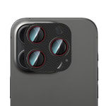 Apple iPhone 16 Pro CaseWorld Karbon Fiber Serisi Anti Reflective Ultra Clear Full Kamera Lens Koruyucu