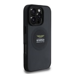 Apple iPhone 16 Pro Kılıf Aston Martin Orjinal Lisanslı M-safe Şarj Özellikli Aluminyum Arka Yüzeyli Formula One Team Baskılı Kapak
