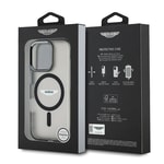 Apple iPhone 16 Pro Kılıf Aston Martin Orjinal Lisanslı M-safe Şarj Özellikli IML Baskı Logolu Buzlu Kapak