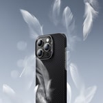 Apple iPhone 16 Pro Kılıf Benks M-safe Şarj Özellikli Metal Kamera Çerçeveli Magnetik ArmorAir 600D Kevlar Fiber Kapak