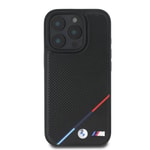 Apple iPhone 16 Pro Kılıf BMW Orjinal Lisanslı M-safe Şarj Özellikli M Logolu Üç Renk Çizgili Motorsport Circle Kapak