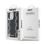 Apple iPhone 16 Pro Kılıf DKNY Orjinal Lisanslı M-safe Şarj Özellikli 3D Yazılı Checkered Pattern Kapak