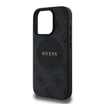 Apple iPhone 16 Pro Kılıf Guess Orjinal Lisanslı M-safe Şarj Özellikli Yazı Logolu Circle Classic Kapak