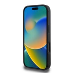Apple iPhone 16 Pro Kılıf Guess Orjinal Lisanslı PU Deri Şerit Logo Dizaynlı Kapak