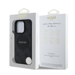 Apple iPhone 16 Pro Kılıf Guess Orjinal Lisanslı M-safe Şarj Özellikli Yazı Logolu Circle Classic Kapak