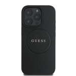 Apple iPhone 16 Pro Kılıf Guess Orjinal Lisanslı M-safe Şarj Özellikli IML Baskılı Klasik Logolu 4G Desenli Kapak