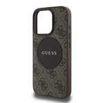 Apple iPhone 16 Pro Kılıf Guess Orjinal Lisanslı M-safe Şarj Özellikli Yazı Logolu Circle Classic Kapak