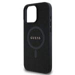 Apple iPhone 16 Pro Kılıf Guess Orjinal Lisanslı M-safe Şarj Özellikli Yazı Logolu Circle Classic Kapak
