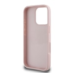 Apple iPhone 16 Pro Kılıf Guess Orjinal Lisanslı Gül Baskılı Büyük Metal Logo Dizaynlı Kapak