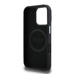 Apple iPhone 16 Pro Kılıf Guess Orjinal Lisanslı M-safe Şarj Özellikli Grained Triangle Kapak